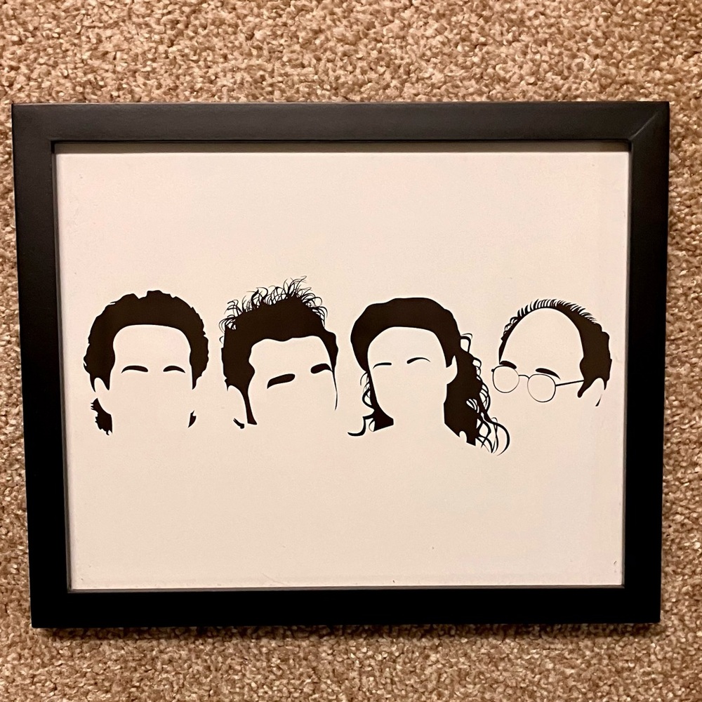 Framed Seinfeld Silhouette Print